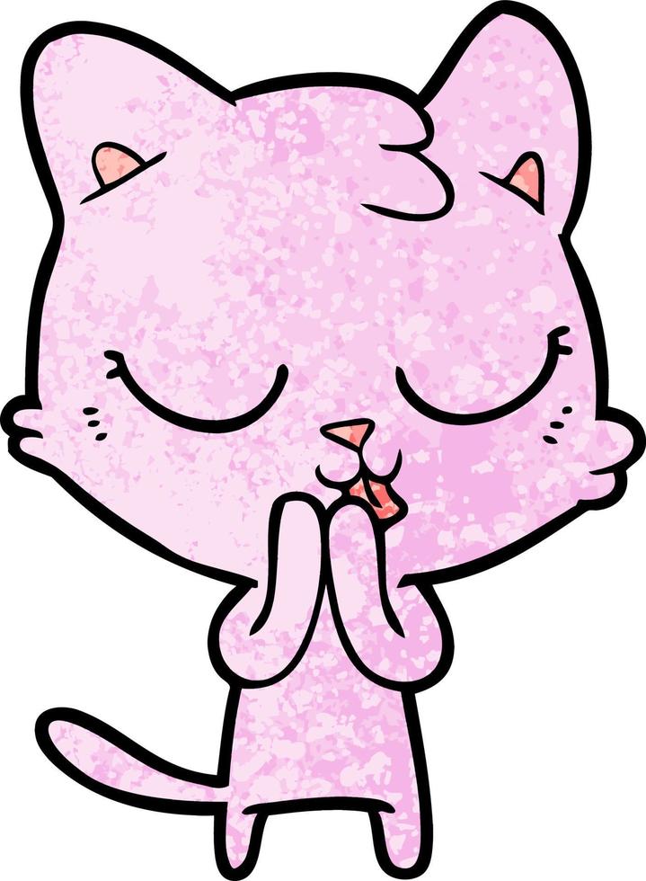 Vector cat character in cartoon style