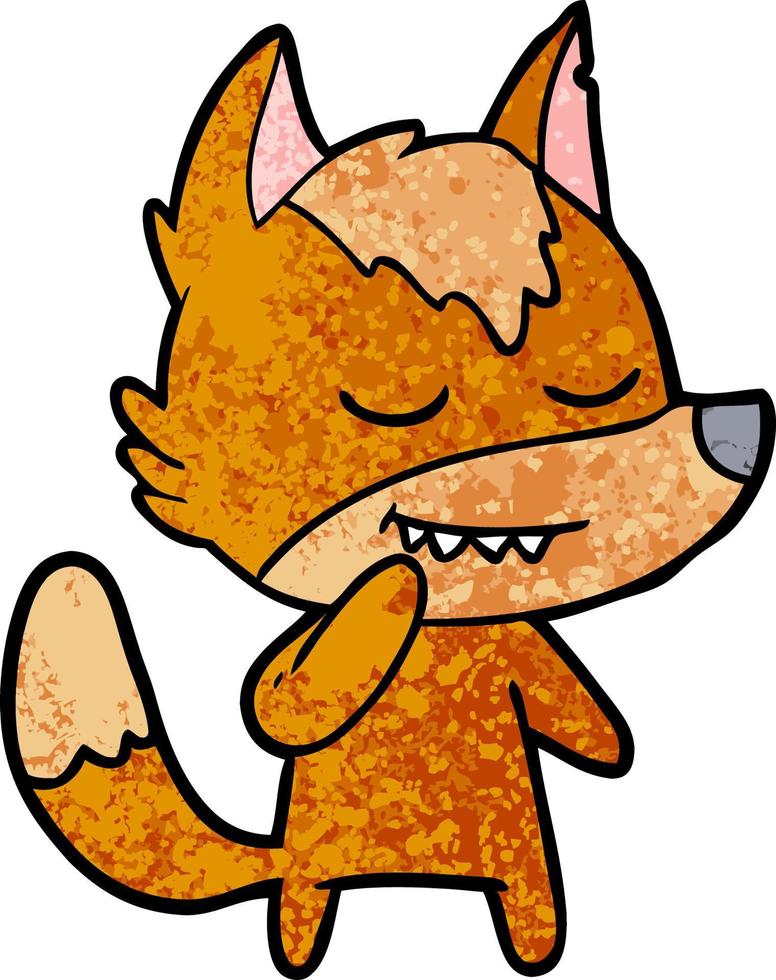 Vector fox character in cartoon style