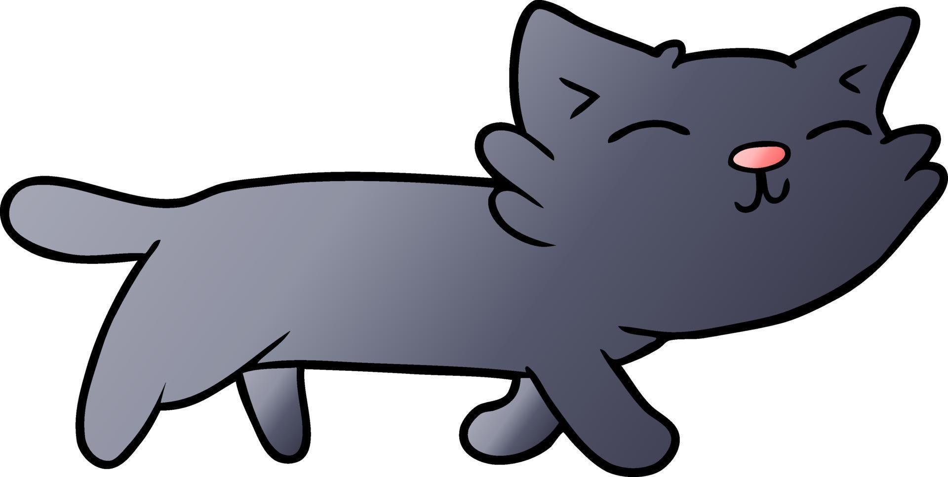 Vector cat character in cartoon style