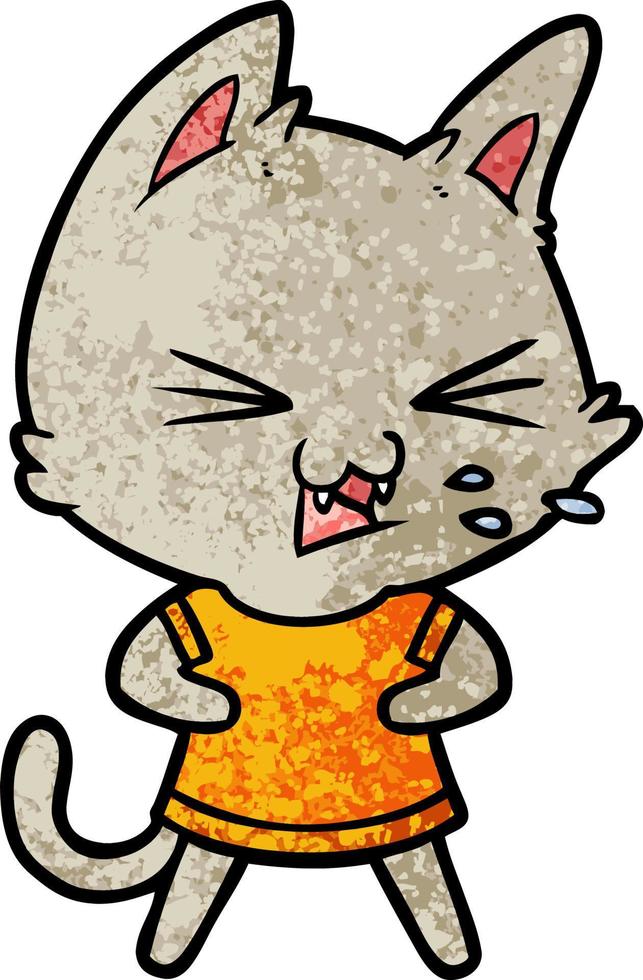 Vector cat character in cartoon style