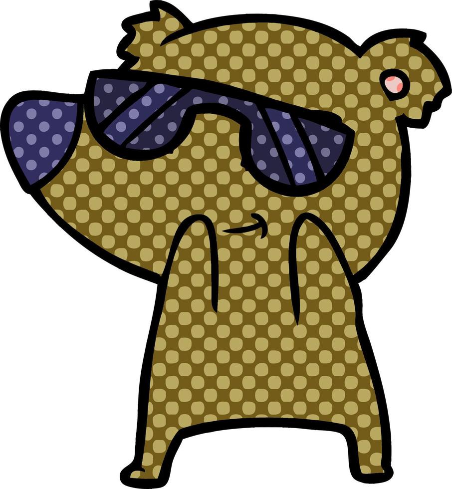 Vector bear character in cartoon style