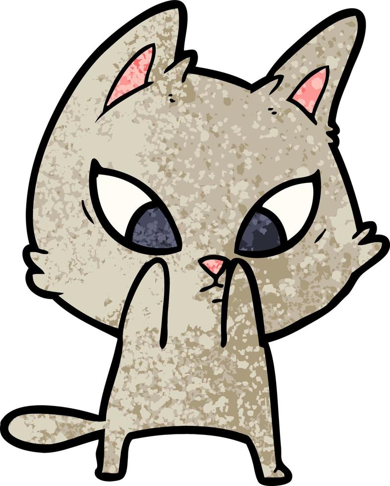 Vector cat character in cartoon style