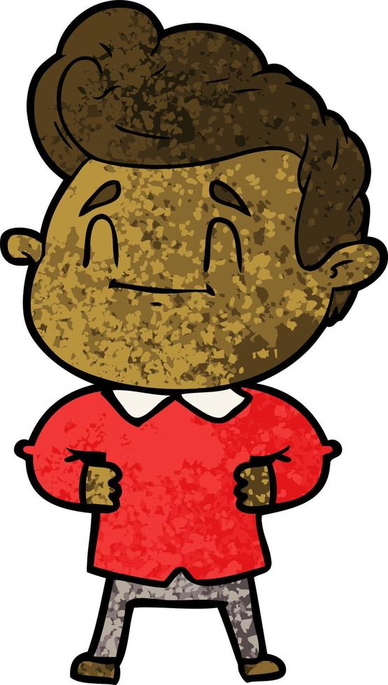 Vector boy character in cartoon style