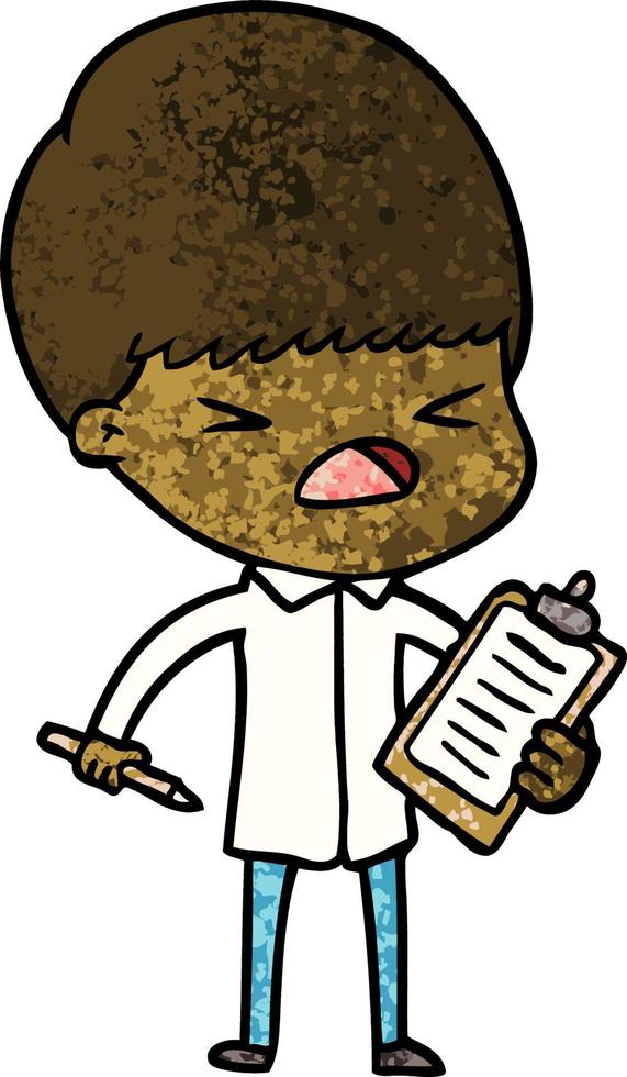 Vector boy character in cartoon style