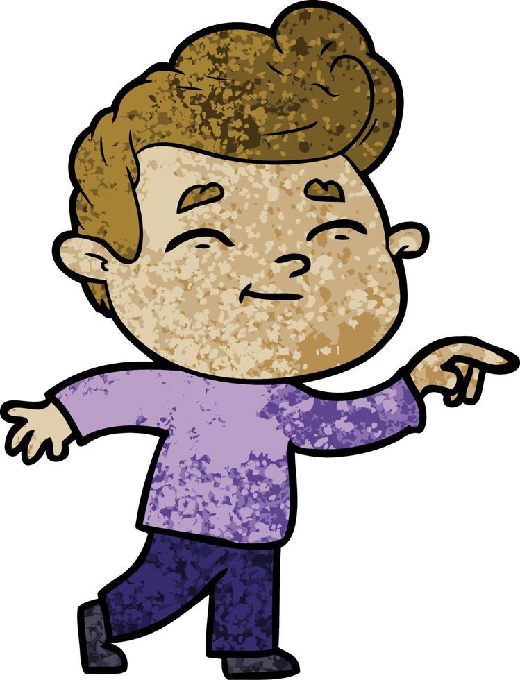 Vector boy character in cartoon style