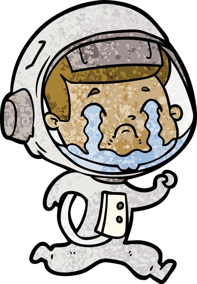 Vector astronaut character in cartoon style