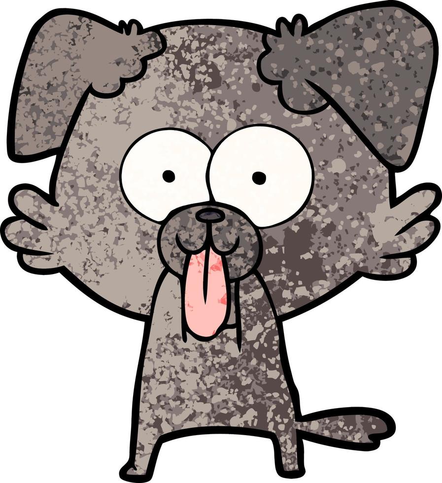 Vector dog character in cartoon style