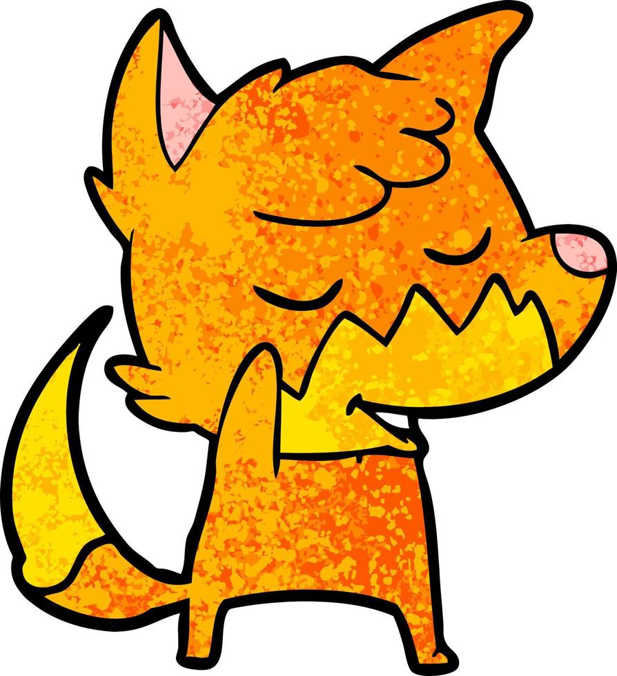 Vector fox character in cartoon style