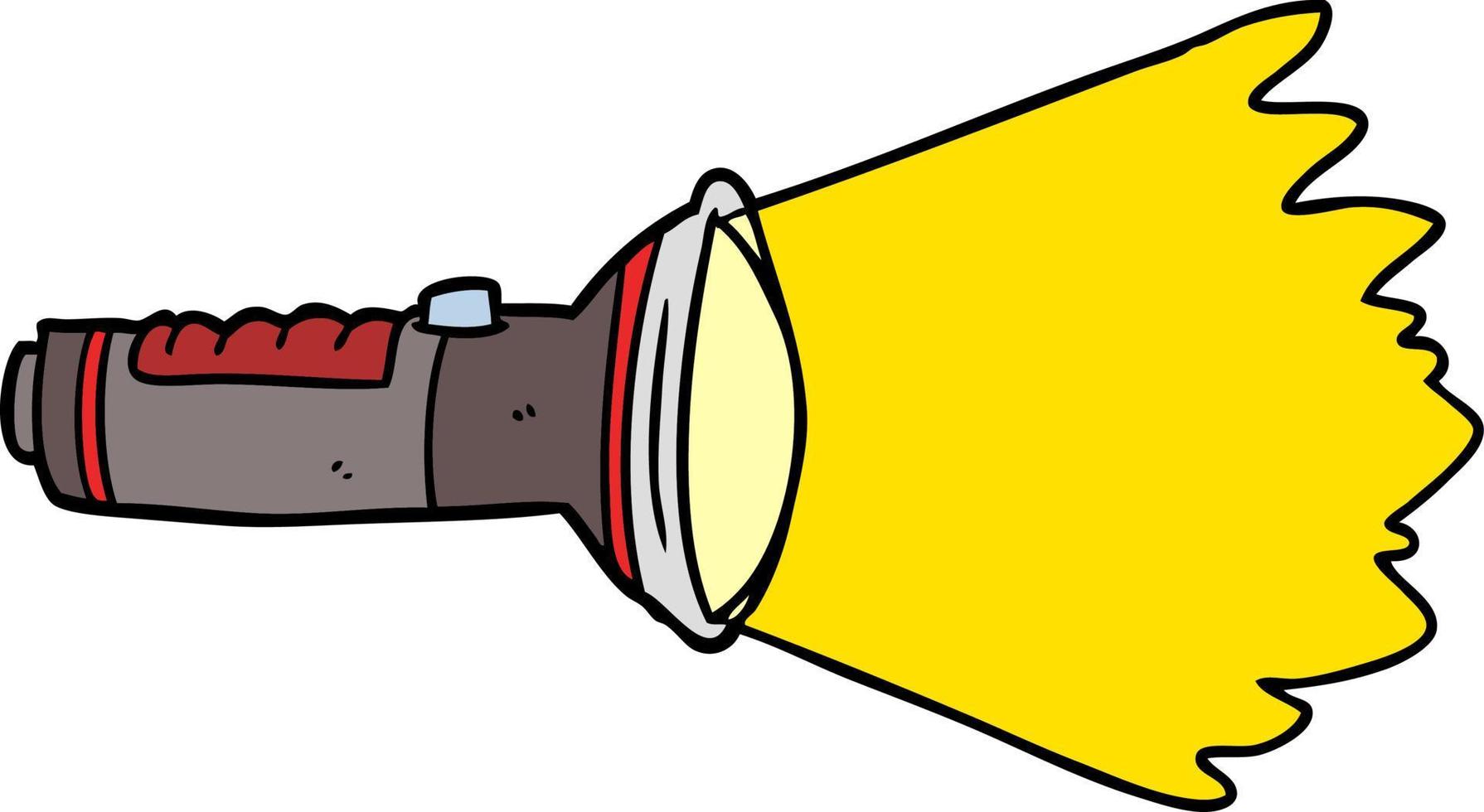 Cartoon torch light vector