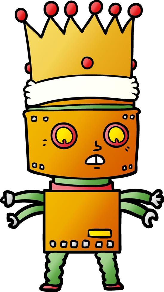 robot lindo de dibujos animados vector