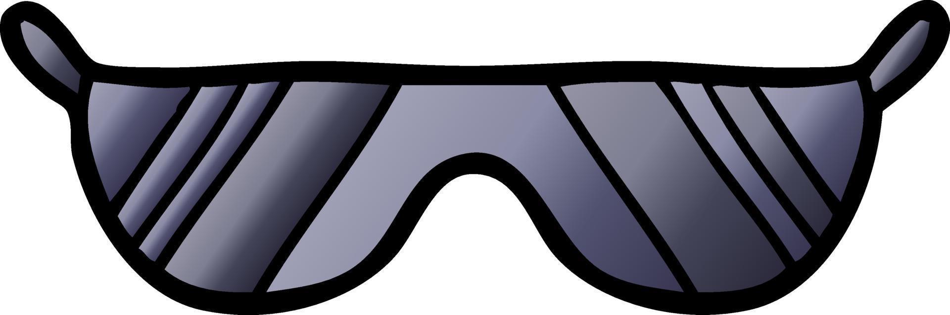 Cartoon cute sunglasses vector
