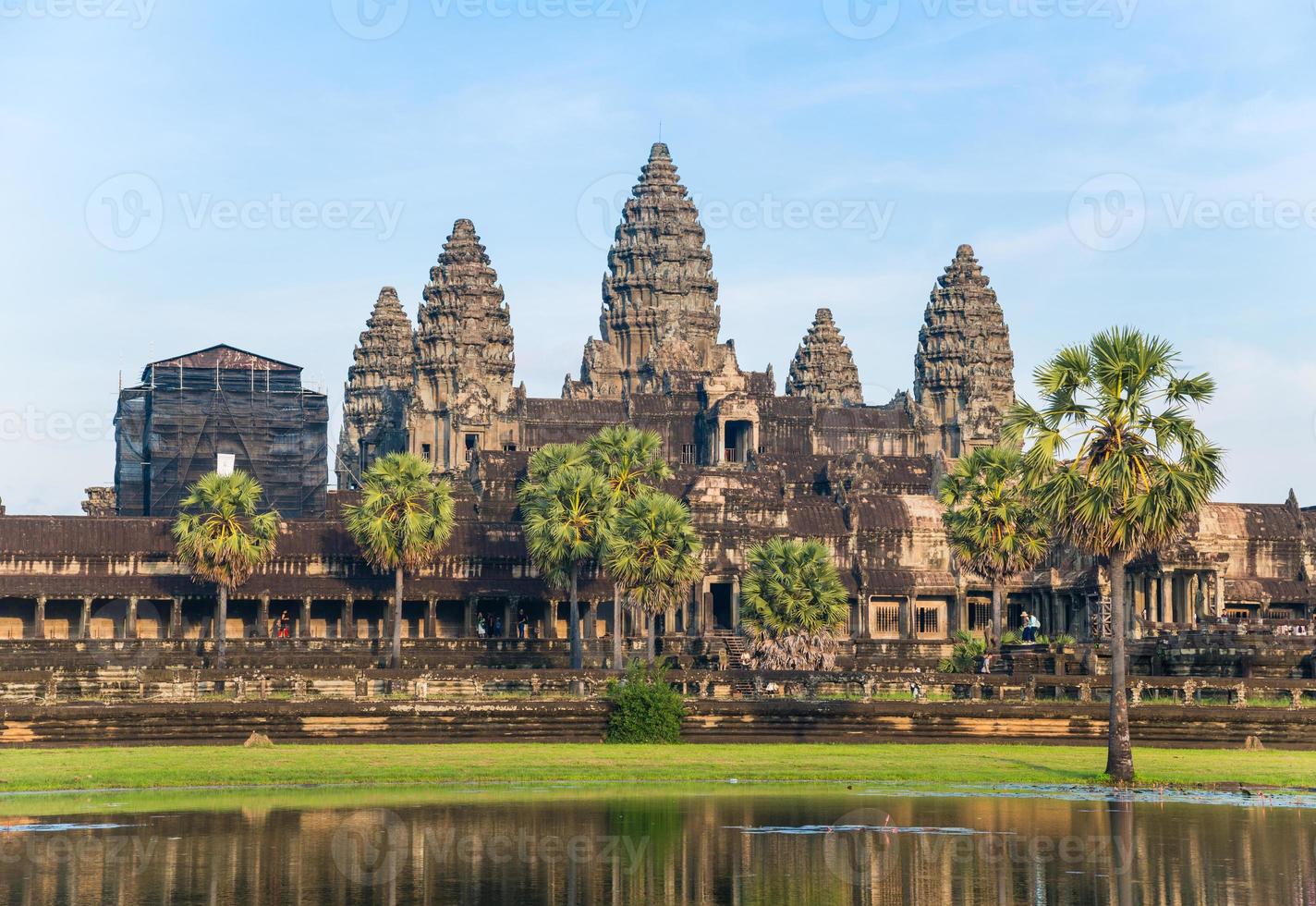 Angkor Wat is a temple complex in Cambodia and the largest religious monument in the world. Located in Siem Reap province of Cambodia. photo