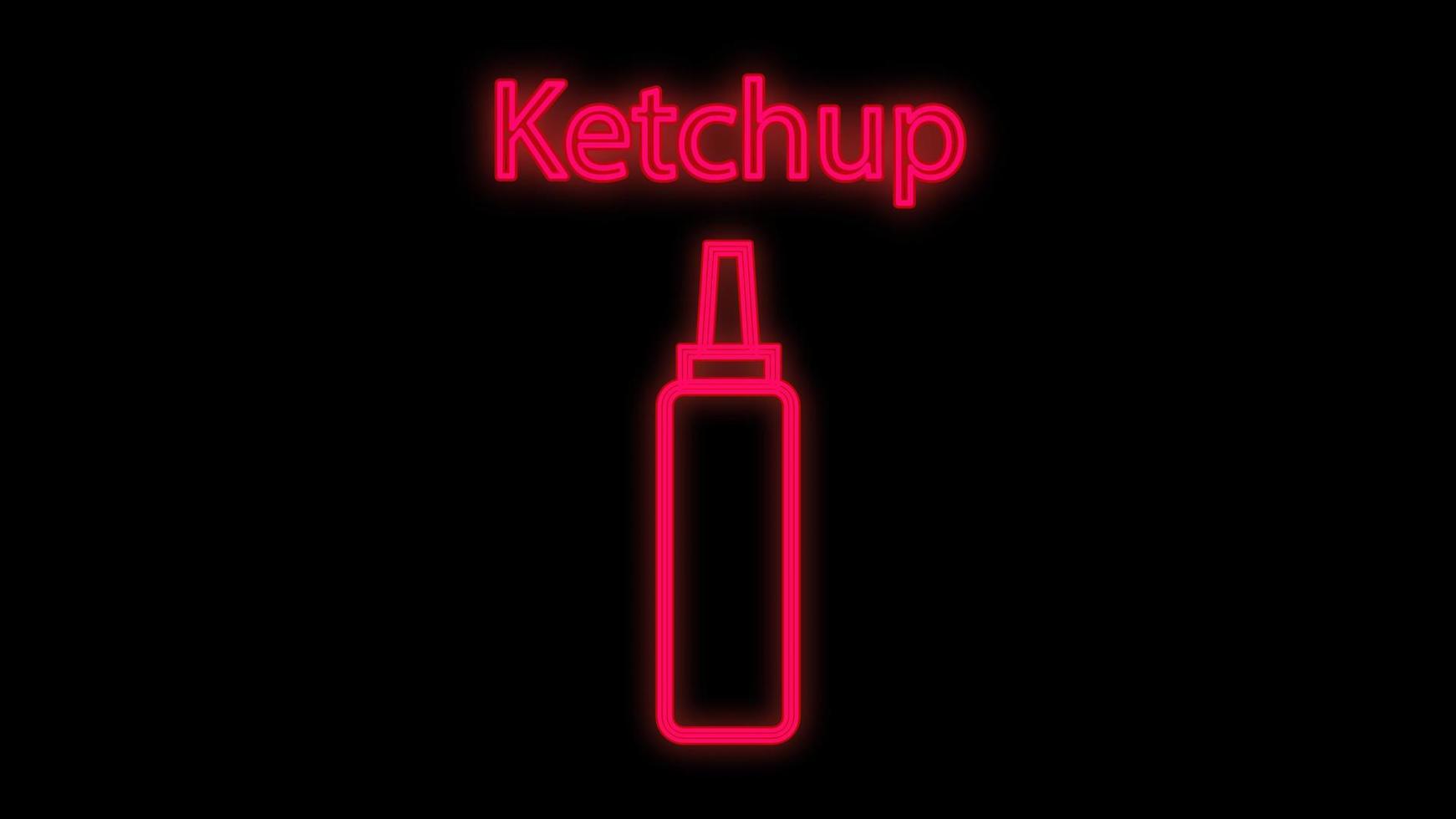 Glowing neon line Tabasco sauce icon isolated on black background. Chili cayenne spicy pepper sauce. Vector