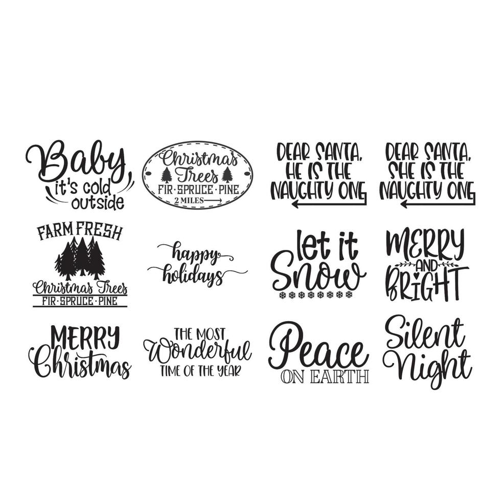 Christmas SVG Bundle vector