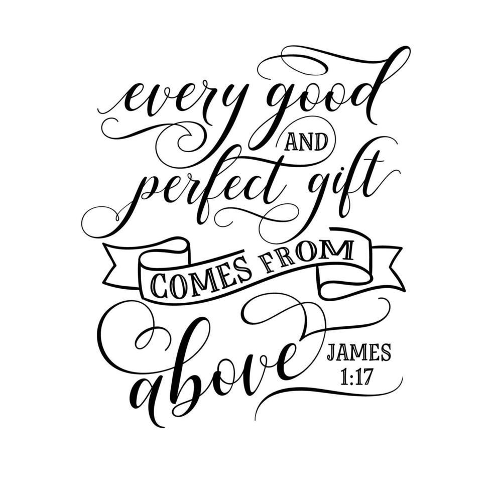 Every good and Perfect gift vector