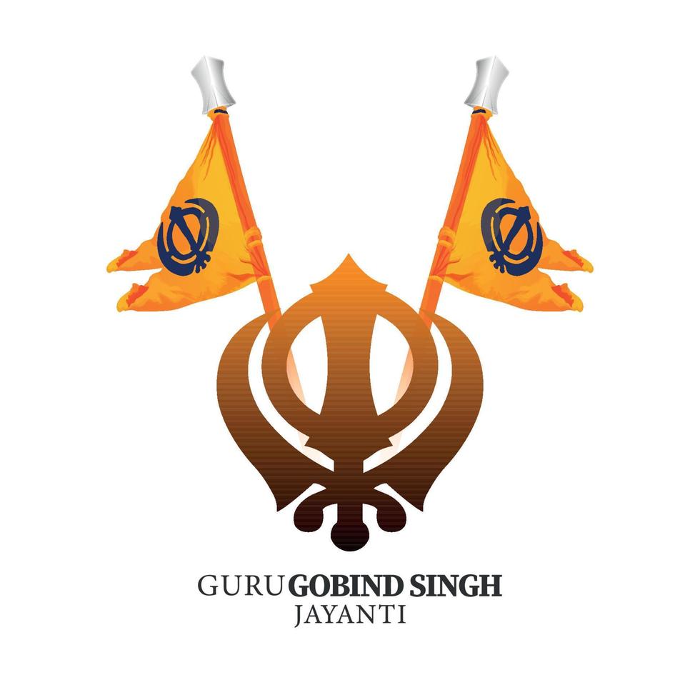 fondo de celebración guru gobind singh jayanti vector