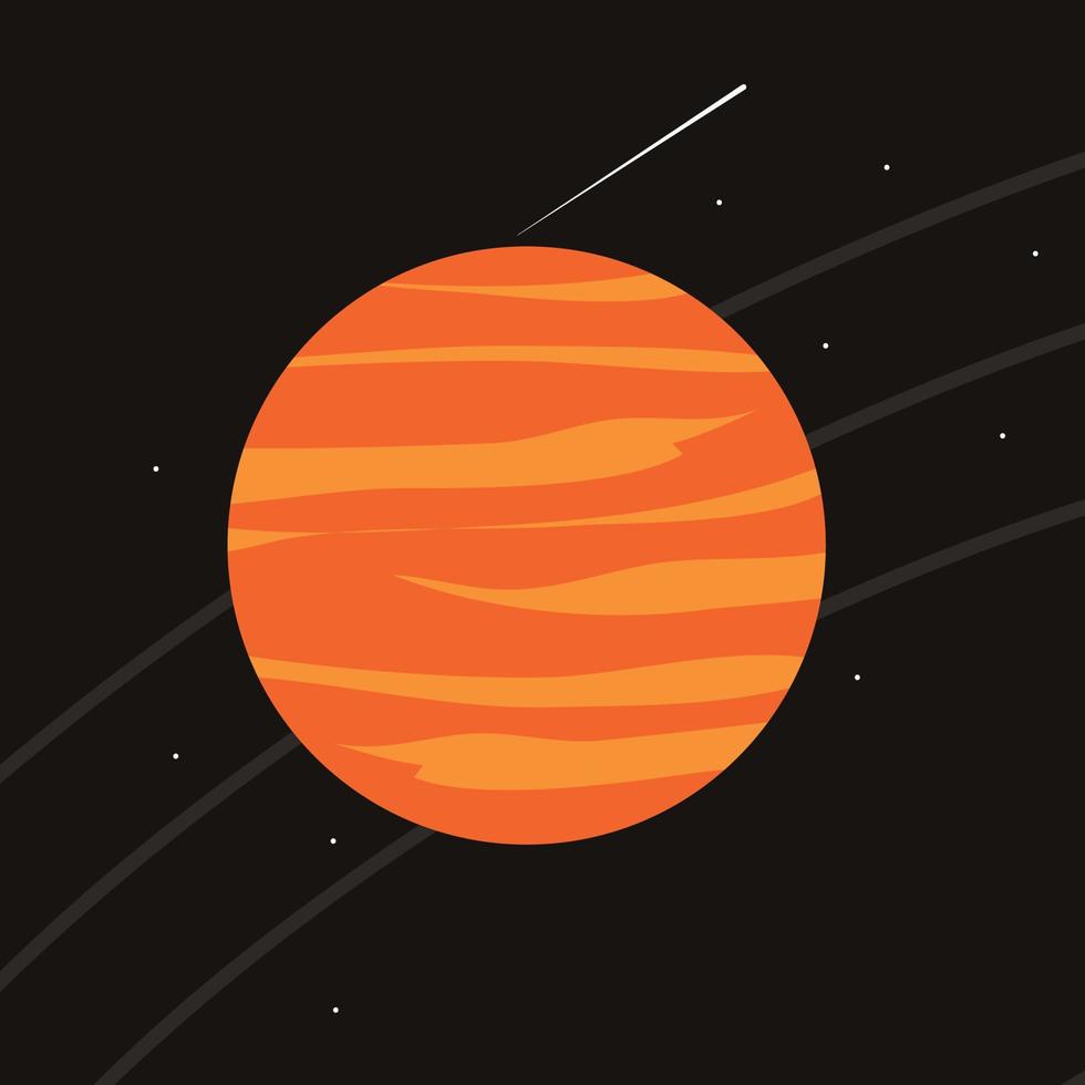 illustration of spaceship icon. planet on space . vector illustraton.