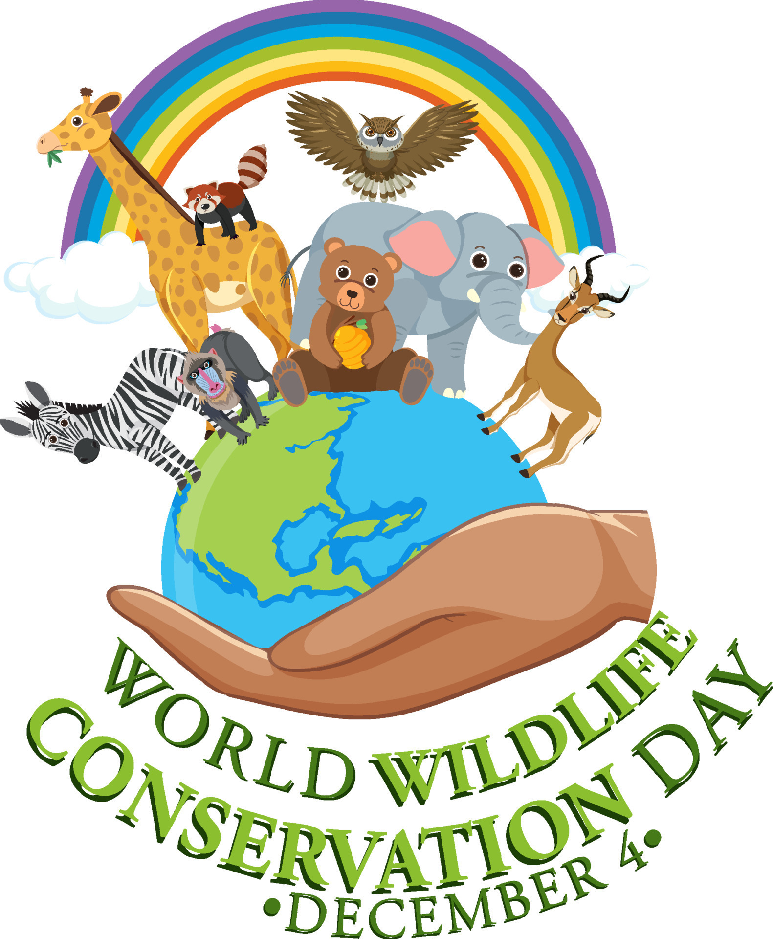 World Wildlife Conservation Day Poster Template 14008031 Vector Art at  Vecteezy