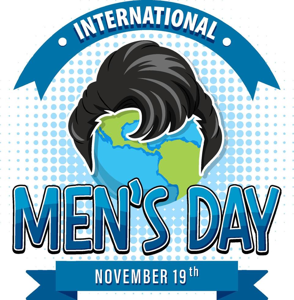 International Mens Day Poster Design vector