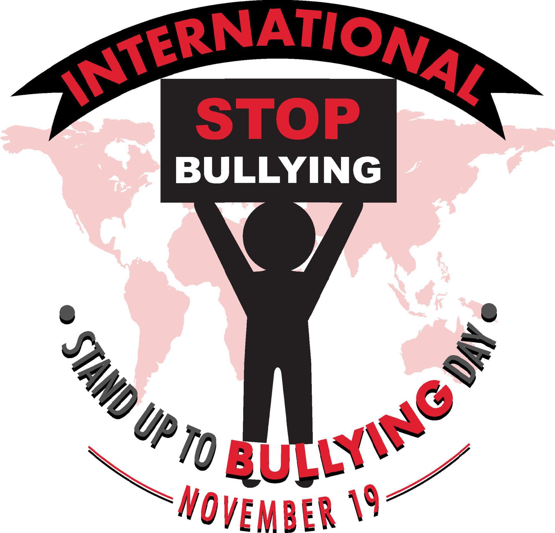 International stand up to bullying day poster design 14008070 Vector