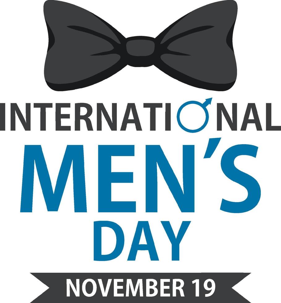 International mens day for poster or banner design vector