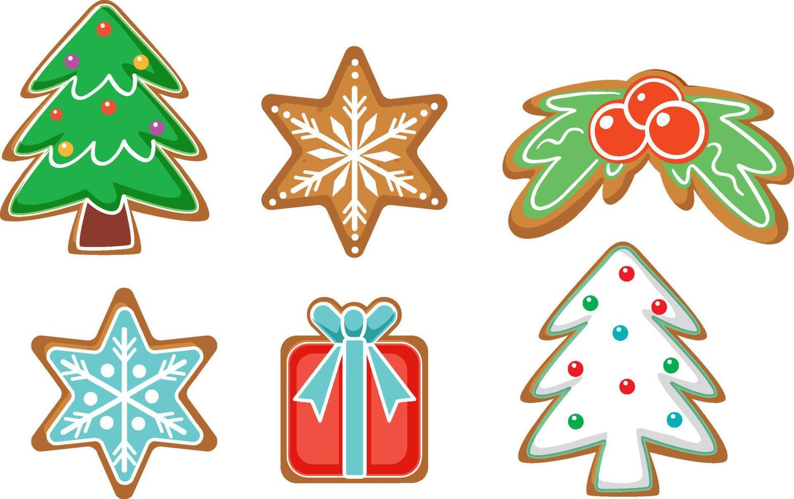 Christmas ornaments and elements set vector