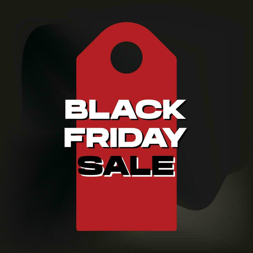 Black Friday Sale banner vector illusration. Modern minimal design with black, white, and typography. For Poster, Banner, Card Invitation, Social Media. Editable