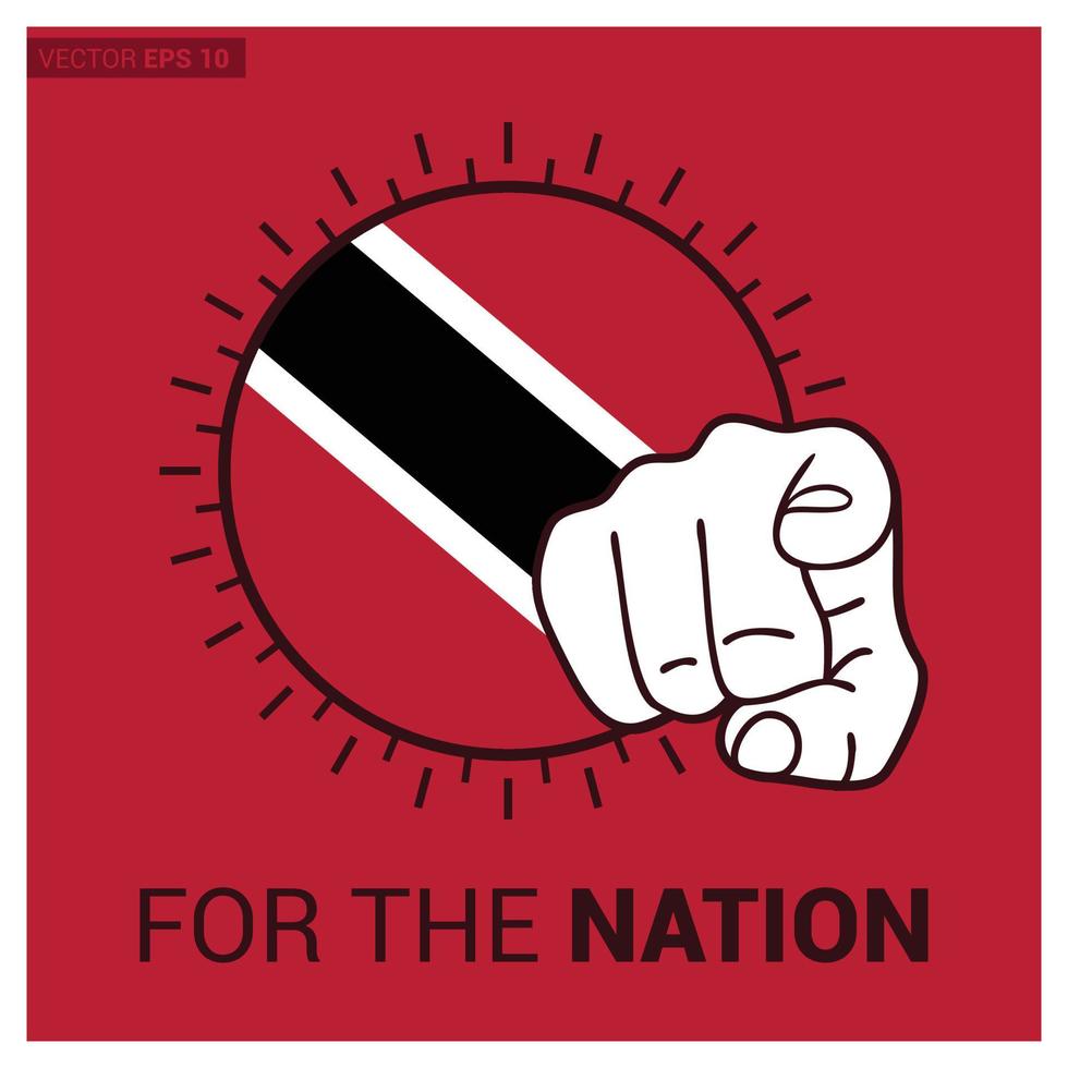 Country flag for nation with creative design vector