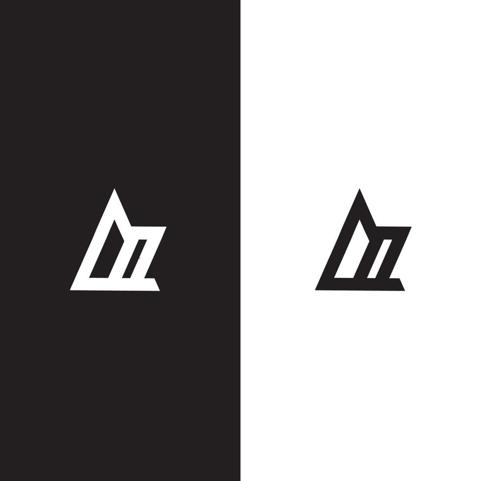 vector de diseño de logotipo ao de letras minimalistas modernas creativas