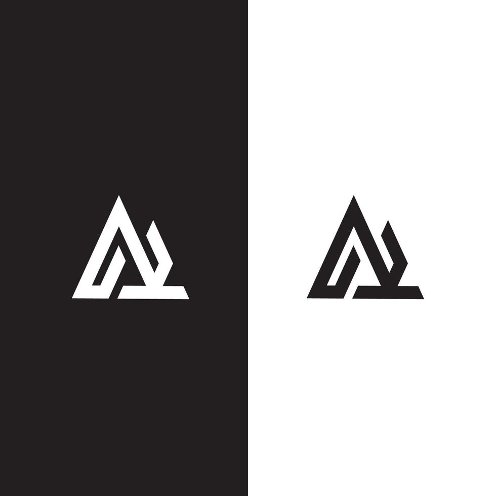 AK logo monogram emblem simple style vector