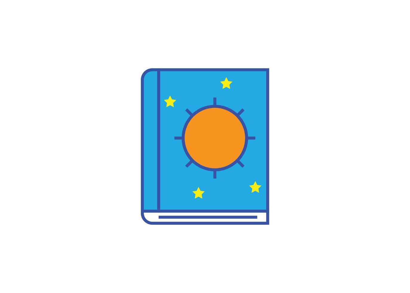 niños libro icono logotipo diseño plantilla vector aislado ilustración