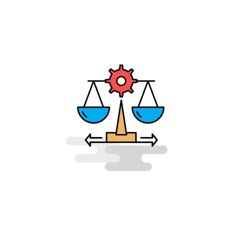 Flat Justice Icon Vector