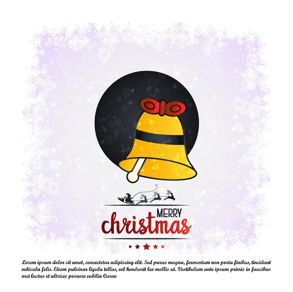 tarjeta de feliz navidad con vector de diseño creativo