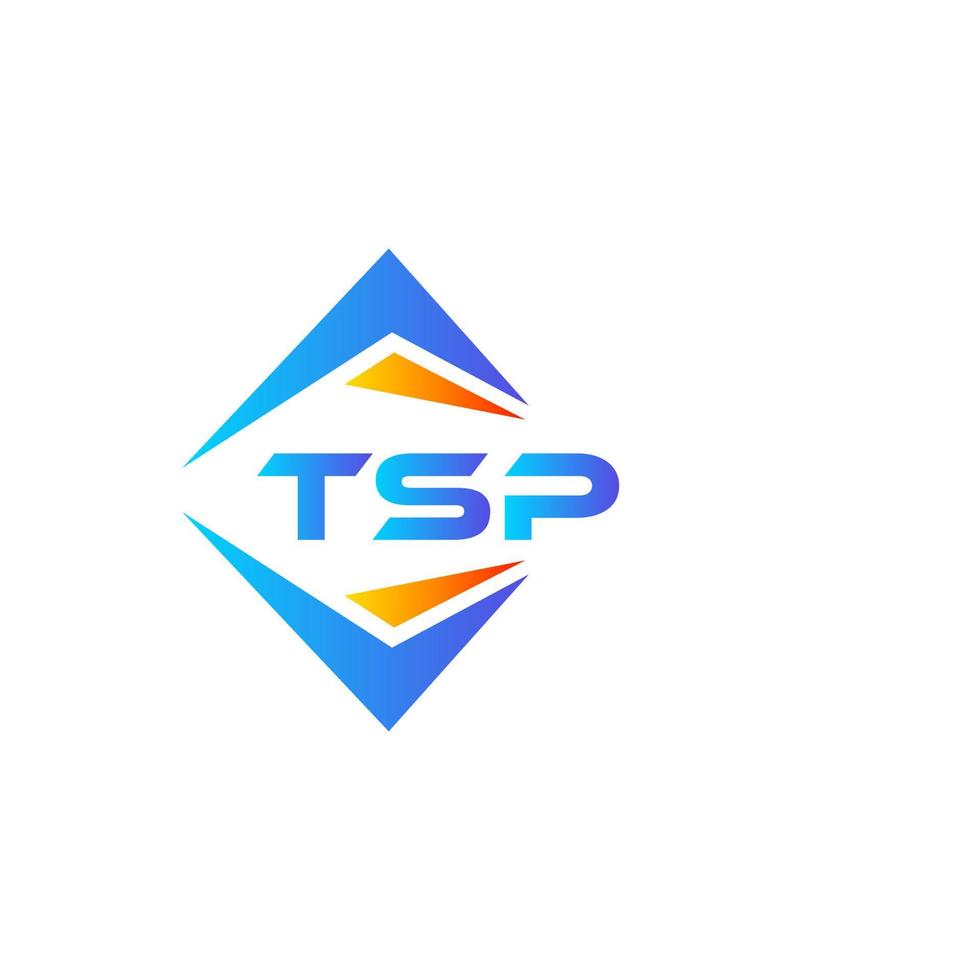 TSP abstract technology logo design on white background. TSP creative