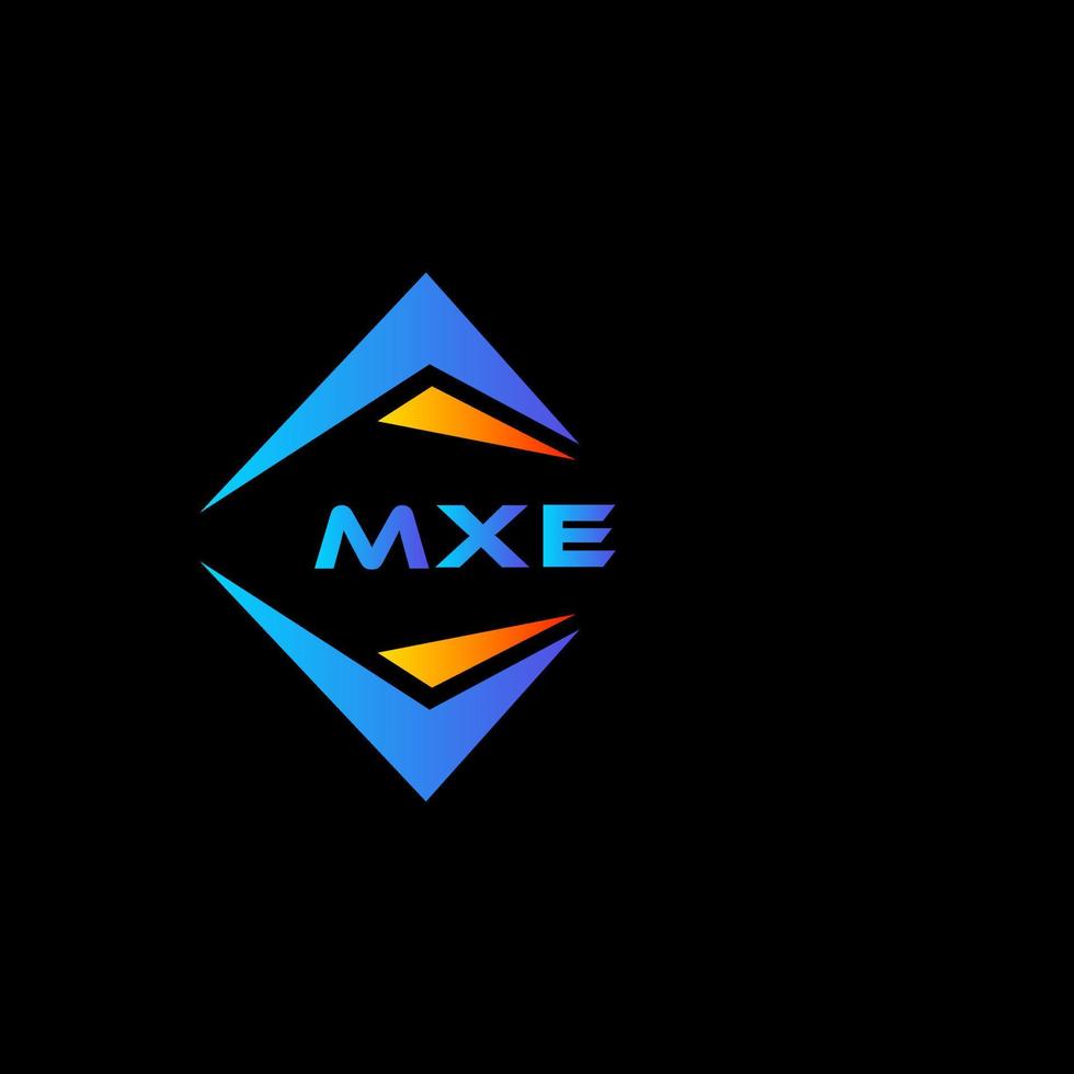MXE abstract technology logo design on Black background. MXE creative initials letter logo concept.MXE abstract technology logo design on Black background. MXE creative initials letter logo concept. vector