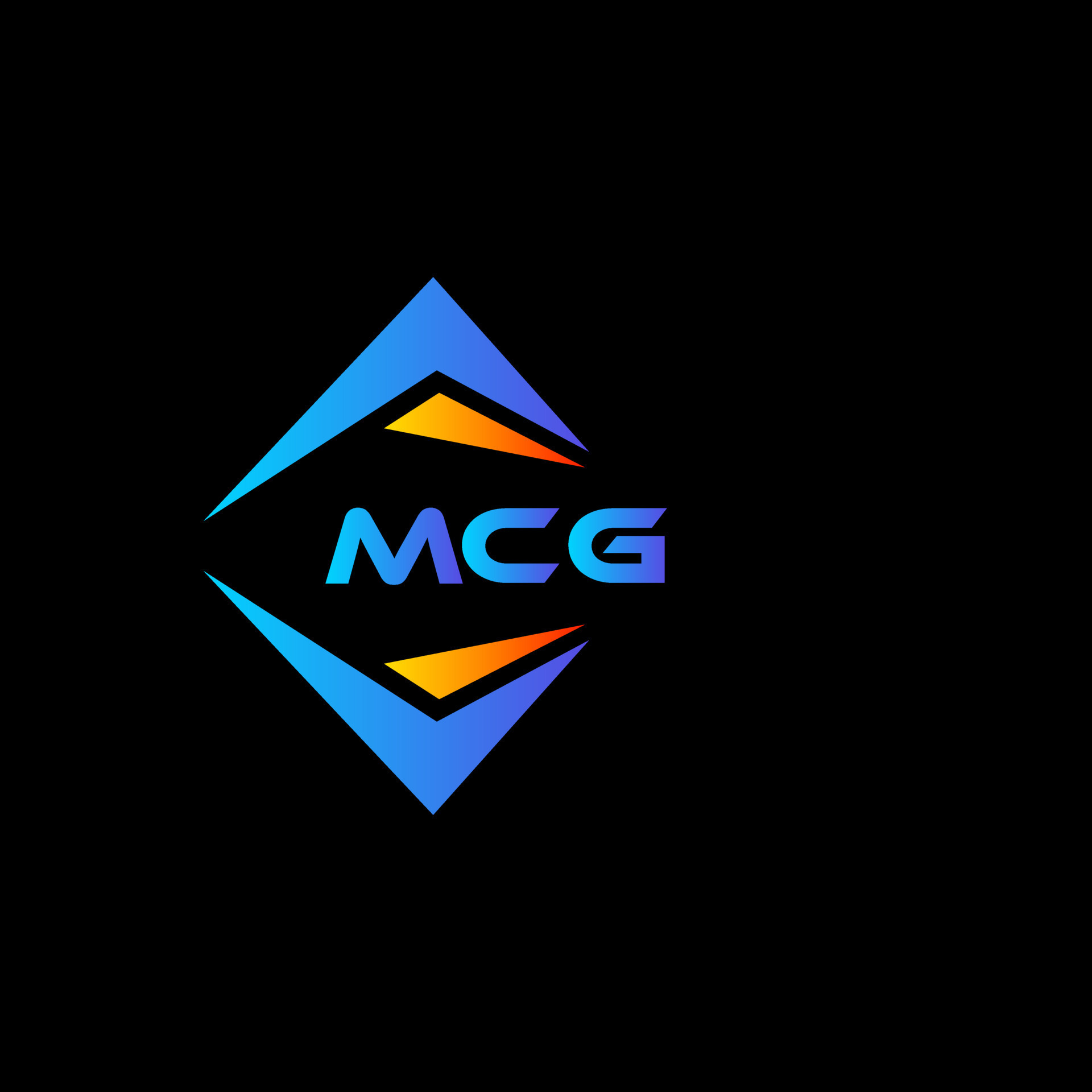 MCG Letter Initial Logo Design Vector Illustration Royalty Free