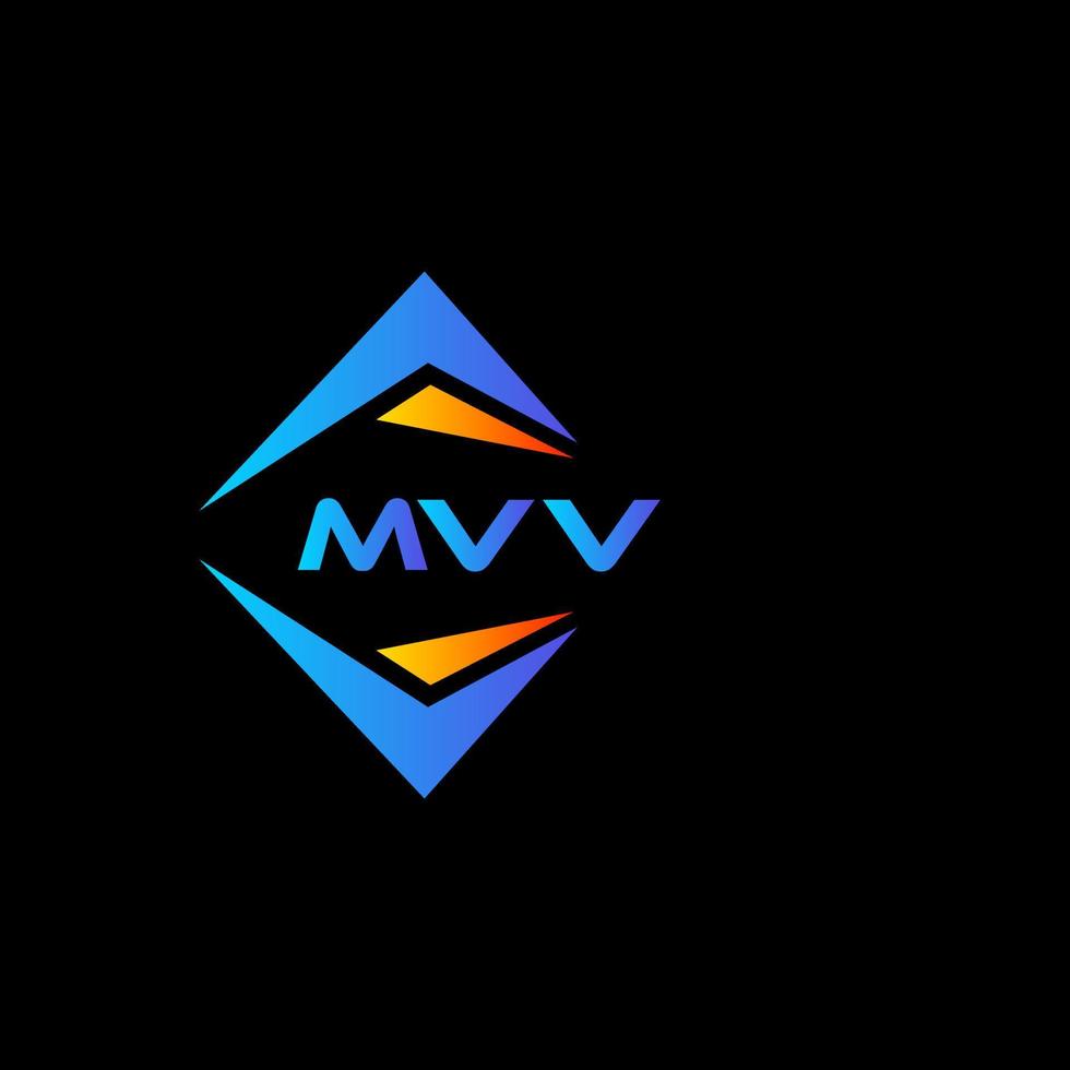 MVV abstract technology logo design on Black background. MVV creative initials letter logo concept. vector