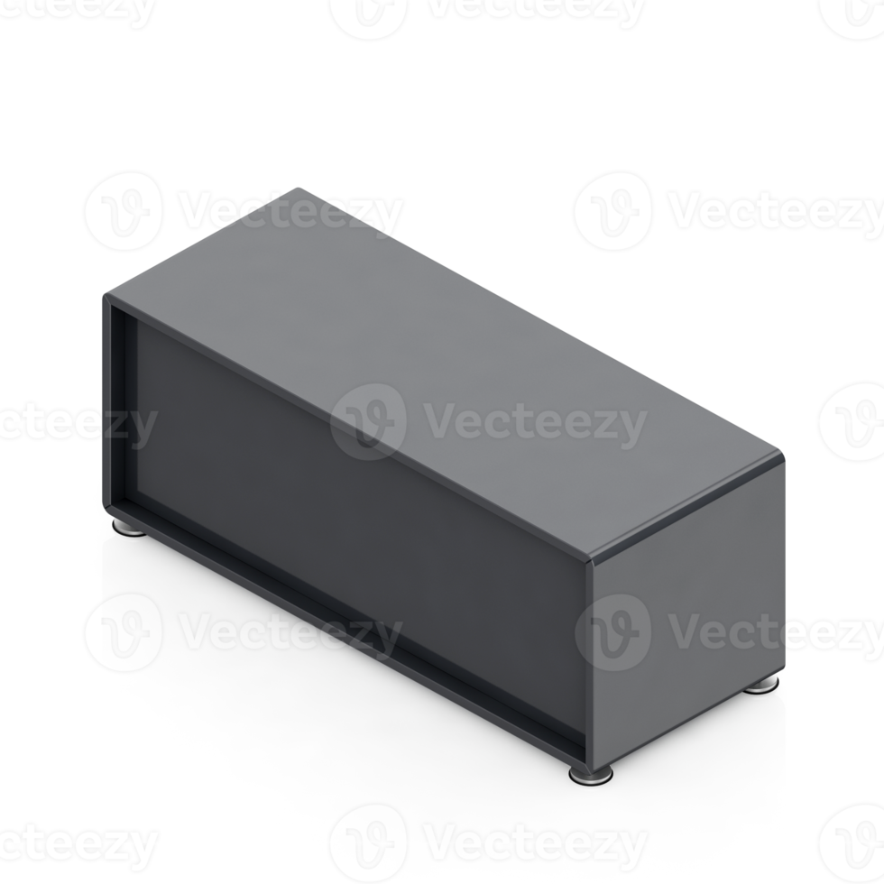 Isometric Cabinet 3D render png