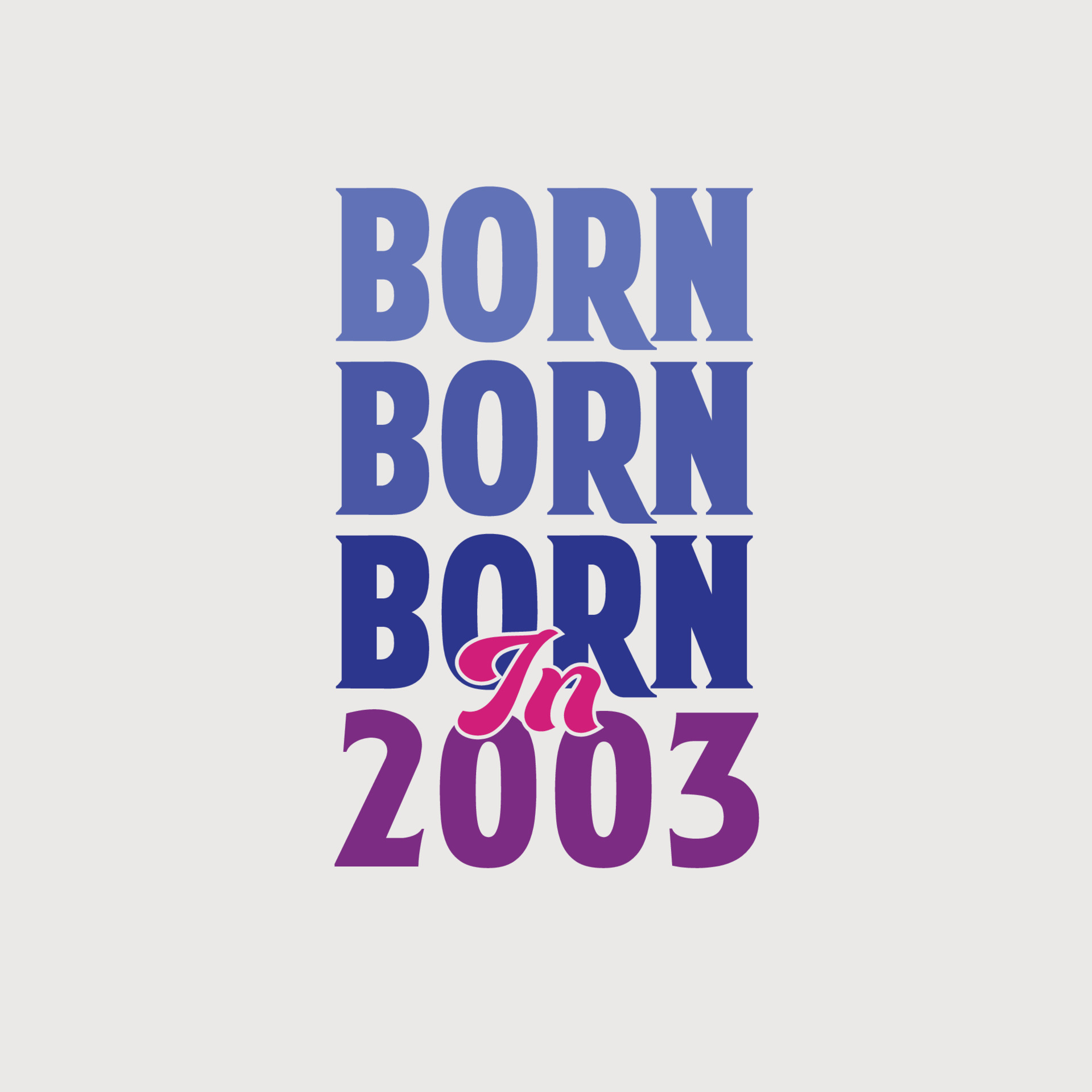 Born in 2003. Birthday celebration for those born in the year 2003 ...