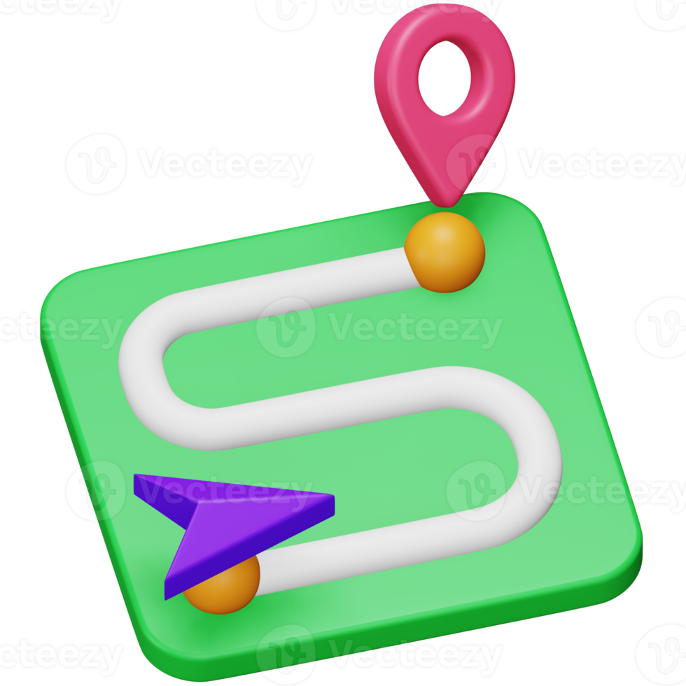Destination 3d rendering isometric icon. png