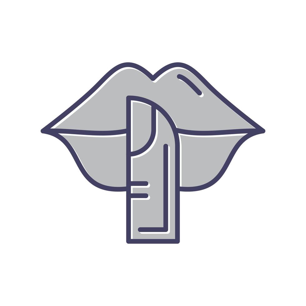 Silence Vector Icon