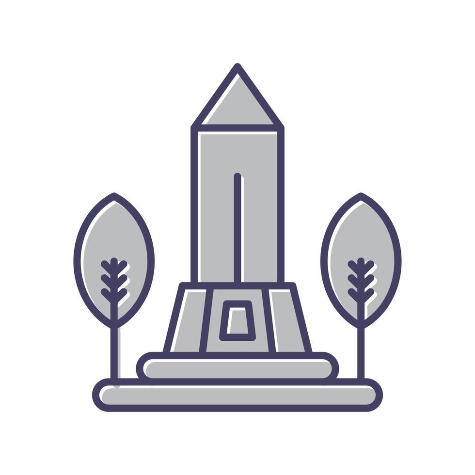 icono de vector de monumento