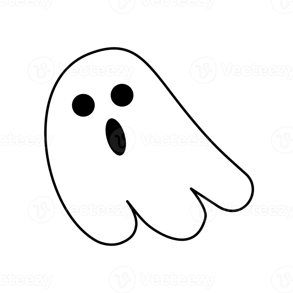 niedliche Geisterillustration für Halloween-Party-Ornament-Design png