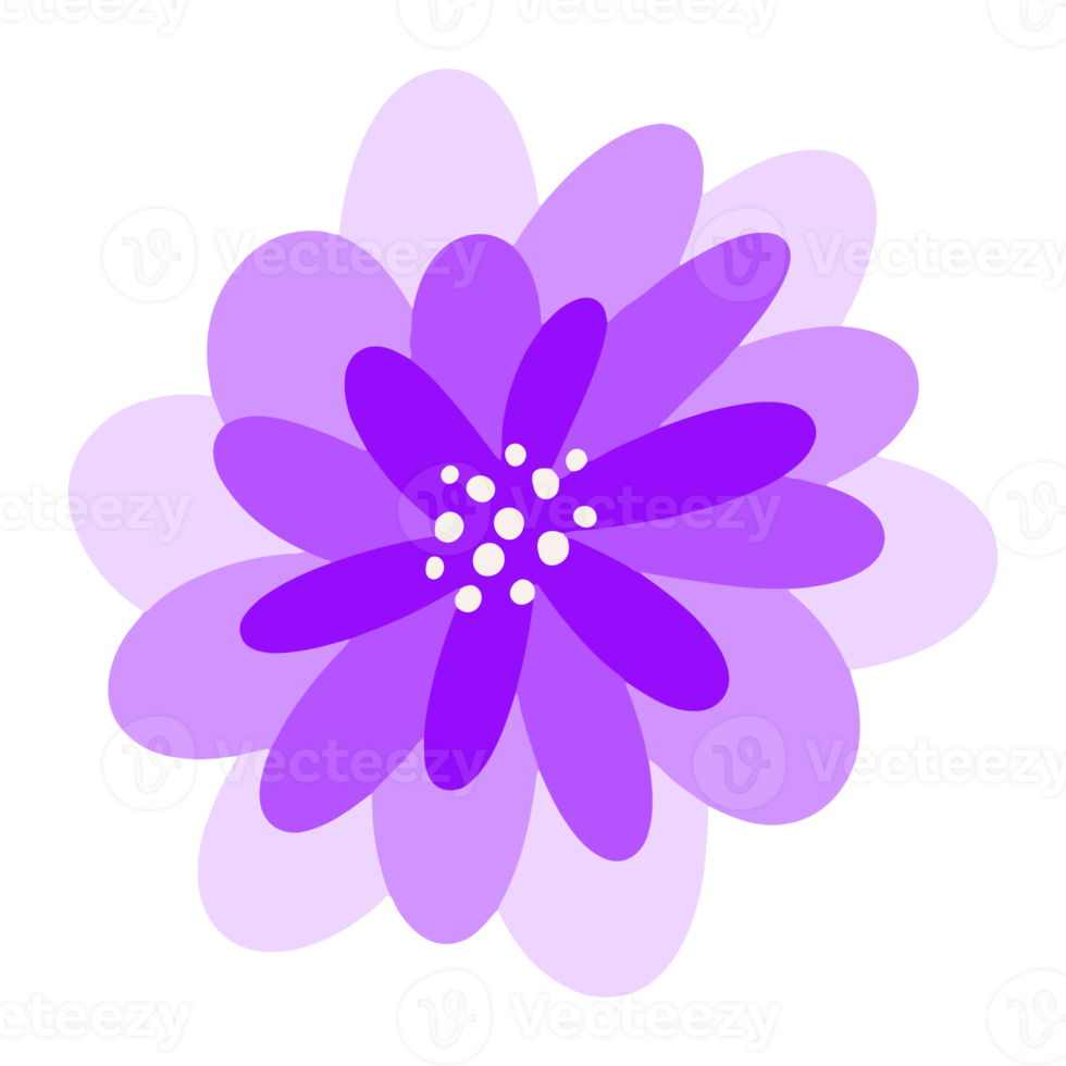 bela ilustração de flor para elemento de design png