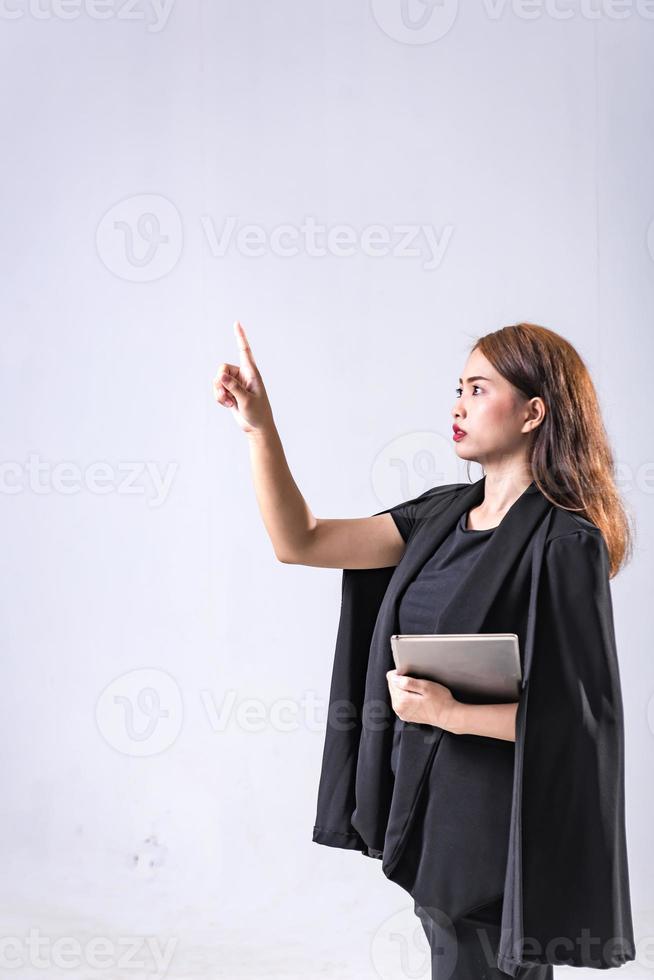 Office lady in black southeast asian people 14012422 stock photo at