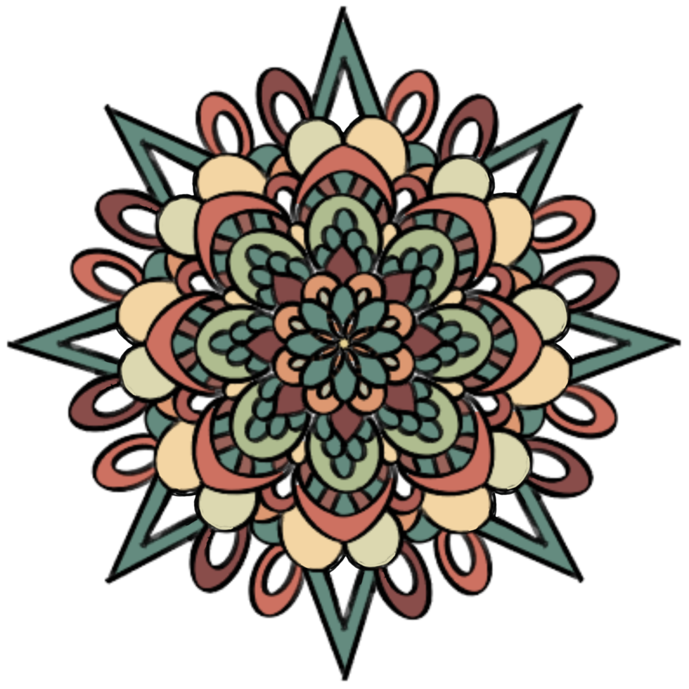 colorido mandala ornamento imágenes prediseñadas png