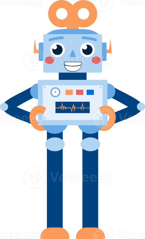 Kids Toy Robot PNG Illustration