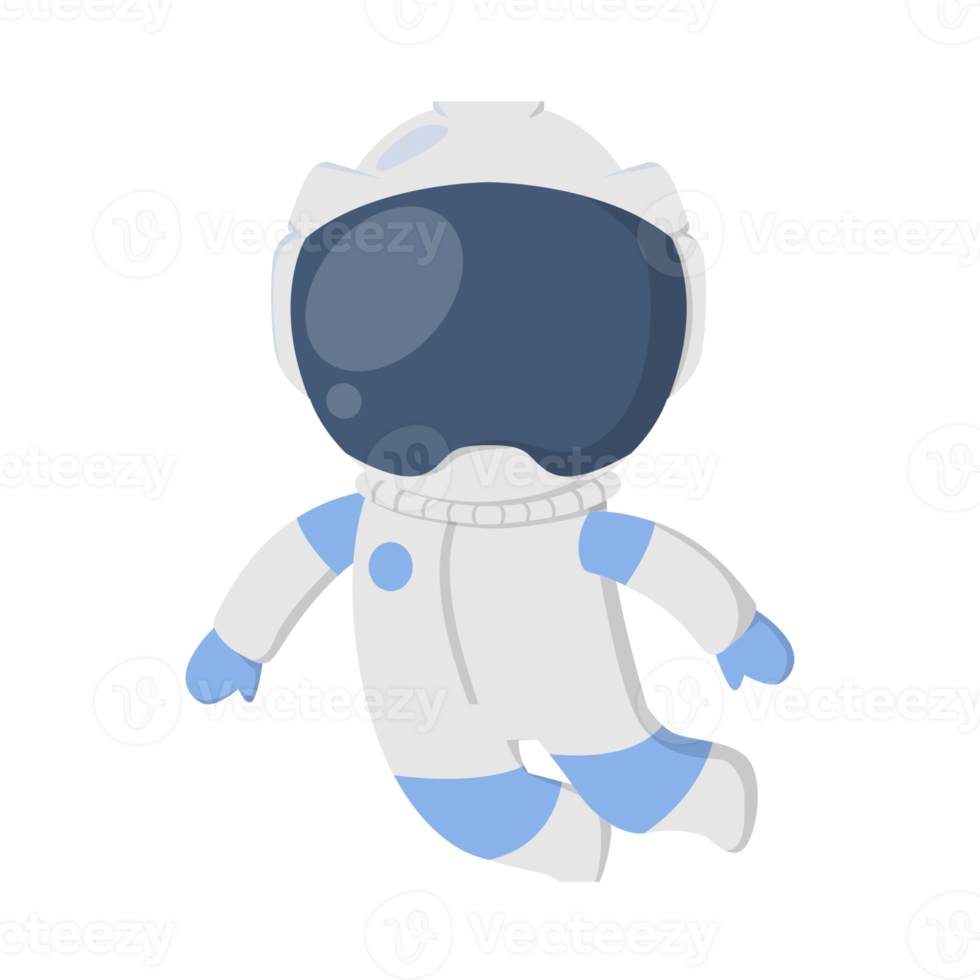 Astronaut Floating PNG Illustration