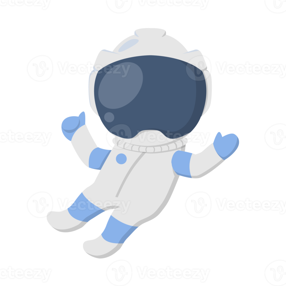 Astronaut Flying PNG Illustration