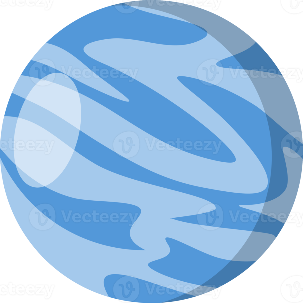 ilustração de png de espaço de planeta azul